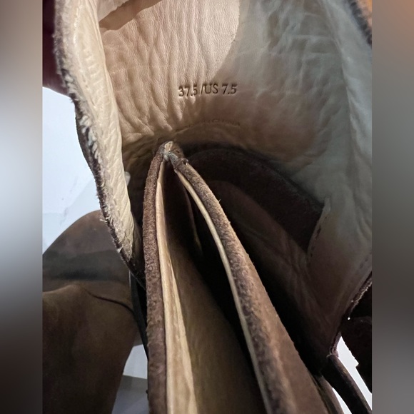 Rag and Bone brown leather heel boots size 7.5 - Picture 4 of 5